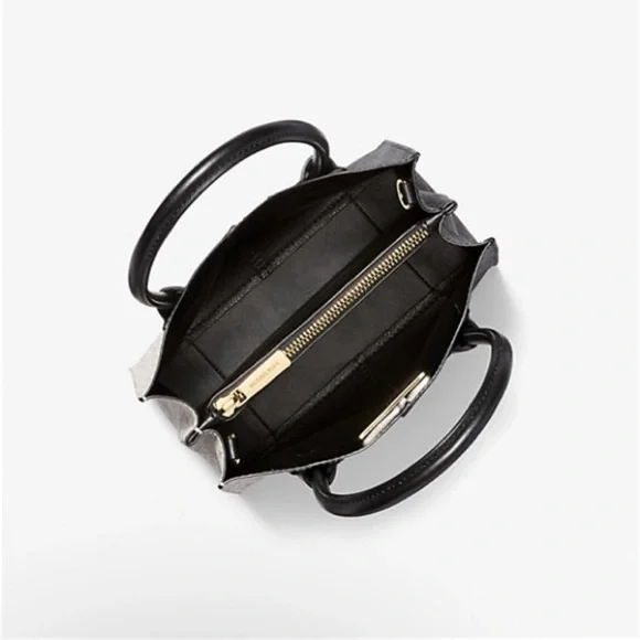 Michael Kors Mercer Medium Two-Toned Logo Signature Crossbody NWT - Picture 2 of 11